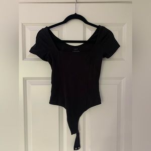 Urban Outfitters black square neck bodysuit size small